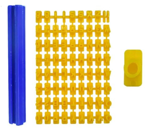 1Set Alphabet and Number Cookie Press Stamps for Making Cookies Letters Stamps DIY Clay Cakes Baking Message Letters(72Pcs)