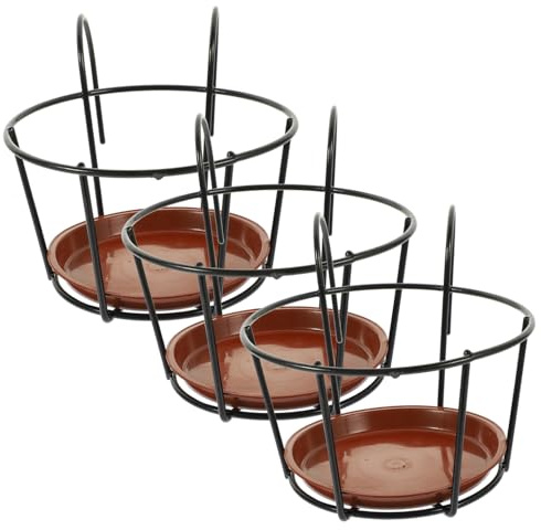 Abaodam 3sets Portavasi da Appendere in Supporto per Piante Balcone Resistente e Durevole Decorazione