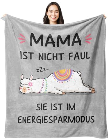 Geburtstagsgeschenk für Mama – Personalisierte Geschenke Kuscheldecke | Geschenke für Mama, Mutter Geschenk von Tochter und Sohn zum Muttertag oder zu Weihnachten 157×132 cm