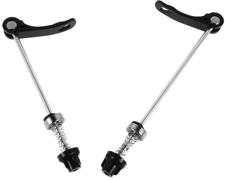 ELAYARD 2 Stück Mountainbike Schnellspanner Set Vorderrad Hinterrad Steckachse Schnellverschluss Leichtes Schnellspannsystem Schnelle Montage und Sicherer Halt für Offroad Fahrten