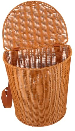 Toddmomy Borsa da Picnic in Rattan Intrecciato con Spalline Robuste e Facile Manutenzione, Cestino Versatile per Tè e Campeggio All'aperto