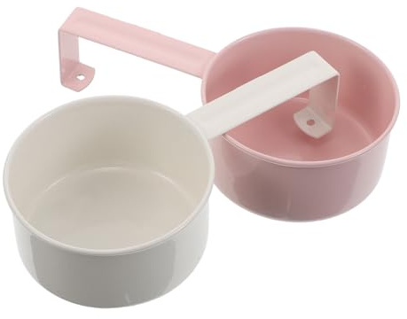Gogogmee 2 Stück Teiliges Metall-waschmittellöffel Ergonomischem Griff und Praktischem Haken Dosierhilfe für Waschpulver und Flüssigwaschmittel Vielseitiger Messlöffel für Tierfutter und