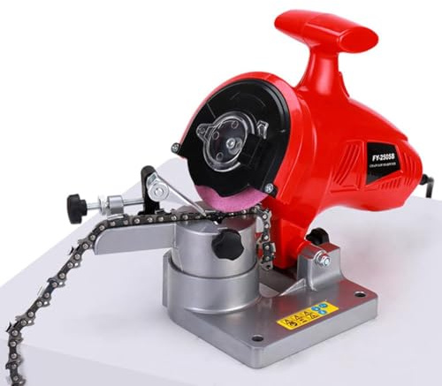 Automatic Chainsaw Sharpener 8400RPM, Electric Chain Grinder with 0–35° Adjustable Angle & Safety Cover, Portable Sharpening Tool for All Chainsaw Chains