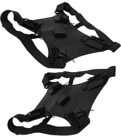 HOODANCOS Bolsa Trasera para Espada de Cosplay de Cuero, Doble Correa Ajustable para Hombro y Espalda, Funda Reutilizable para Dos Espadas, Estilo Renacentista Japonés, Adecuado para