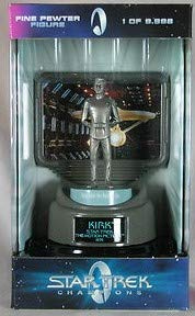 Star Trek Champions Fine Pewter Figure Caption Kirk