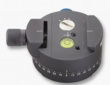 Novoflex Panoramaplatte mit Rastung 6/8 und Schnellkupplung, Gravur 2x180 Grad