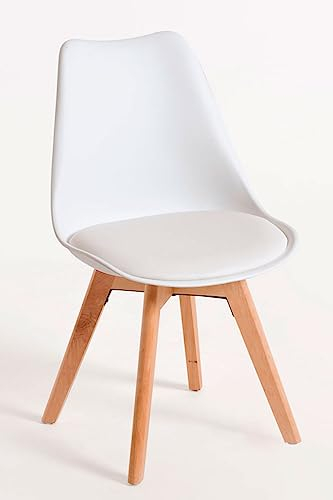 Regalos Miguel - Packs Sillas Comedor - Pack 2 Sillas Synk Basic - Blanco