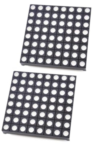 Hailege 2pcs 8x8 Matrix RGB LED Common Anode Full Colour LED Matrix Module 60x60mm Compatible to Colorduino