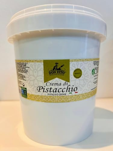 Crema di Pistacchio Spalmabile Don Vito Eccellenze Siciliane - confezione da 1 kg - Produzione Brontese - Senza Glutine - Don Vito Eccellenze Siciliane -