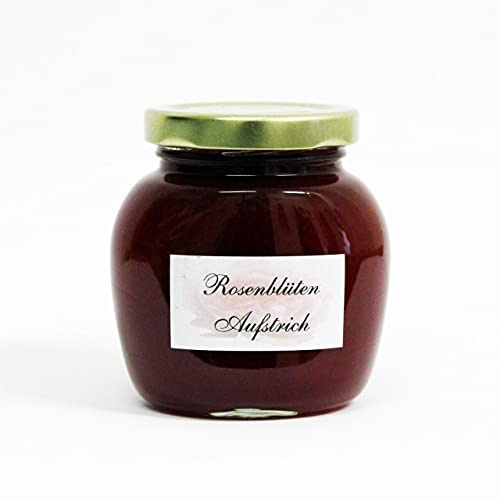 Rosenblüten Aufstrich 250 g - wie Konfitüre - | Köstlicher reiner und starker Rosengeschmack aus fein vermahlenen Rosenblüten hergestellt