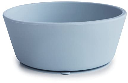 mushie | Ciotola per bambini con ventosa antiscivolo | Ciotola svezzamento | Senza BPA | Lavabile in lavastoviglie | Sicuri e di Alta Qualità | Per bambini, Ragazzi e Ragazze | Powder Blue