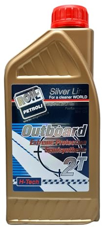 12 Litri di Roil Outboard 2T Blu TC-W3 - Olio con Tecnologia Sintetica - Formulato per Motori FUORIBORDO 2 Tempi con e Senza Miscelatore Automatico