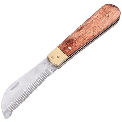 Qcwwy Cuchillo para Pelar Pelo de Caballo, Profesional para Quitar la Capa, Cuchillo para Pelar Pelo Viejo, Cortador para Pelar Pelo de Caballo, Herramienta de Aseo para Deshedding de