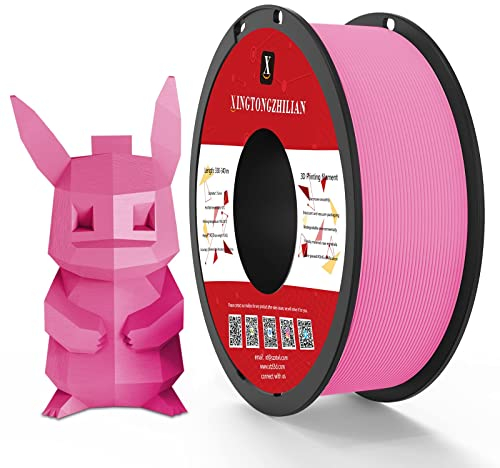 PETG+ 3D Filament 1.75 mm,PETG Plus Drucker Filament,1Spule (2.2lbs) Drucker Filament für 3D Drucken, Dimensional Genauigkeit +/- 0,02 mm,PETG+ Rosa