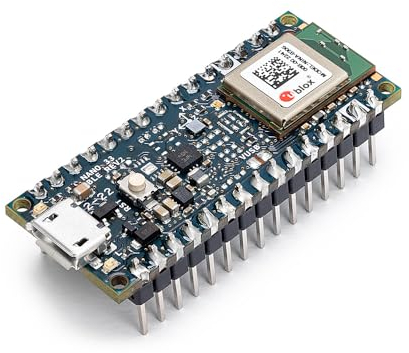 Arduino Nano 33 BLE Rev2 with Headers [ABX00072] - Kompaktes Board mit ARM Cortex-M4-Mikrocontroller, Bluetooth LE, ideal f�r IoT-Projekte und verbundene Anwendungen IDE.