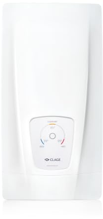 CLAGE DLX21 Next 3200-36221 Chauffe-eau instantané à commande électronique, alimentation de salle de bain/groupe 21 kW 400 V, choix de température 35, 45 ou 55 °C, économie d'énergie, certifié VDE-GS