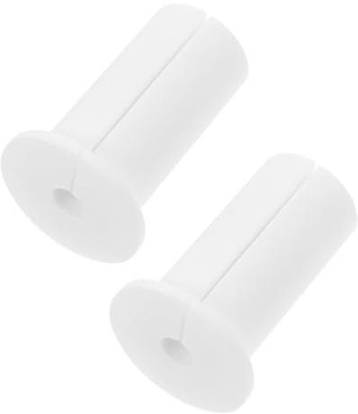 Uonlytech Funda Protectora de Cable de Silicona 2 Piezas para Proteger Cables de Color Blanco Ojales para Pared Fácil Instalación en Diversas Ocasiones