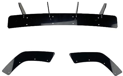 SKINII Schwarzer Heckstoßstangen-Diffusor-Spoiler-Splitter Für Hyundai I30N I30 N MK3 Schrägheck 2017–2019 2020 2021 2022 Auto Spoiler Tailfin(2017-2019)