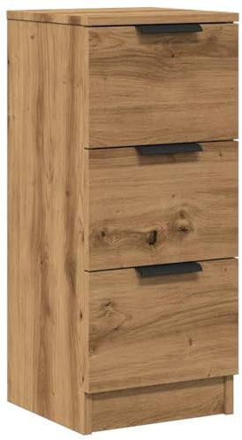 vidaXL Sideboard, Kommode mit Schubladen, Anrichte Schrank für Wohnzimmer, Beistellschrank Schubladenschrank, Artisan-Eiche Holzwerkstoff