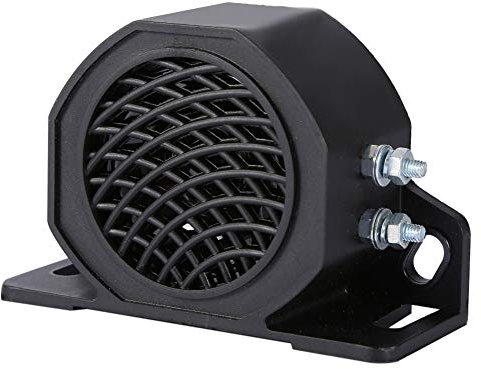 MotorMinds Allarme di allarme per auto, 12-80 V, 105 DB, universale, per backup estivo, corno di lumaca, auto, camion, camion, corno, attrezzatura pesante, nero