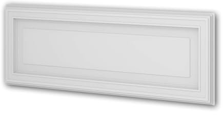 PRO[f]home® - 1 x 3D Wall Panel 159821 Profhome 150 cm x 4,2 cm x 50 cm White Rigid Polyurethane Foam pre-Primed Lightweight Sturdy dimensionally Stable