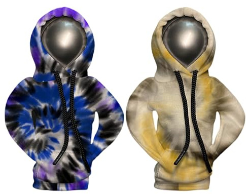 GUTERTOP 2 Stück Schaltknauf Hoodie, Schalthebel Hoodie Schalthebel Abdeckung, Kreative Designs Kapuzenpullover-Formen Lustige Dekorative Kapuzenpullover für die Innenausstattung von Autos