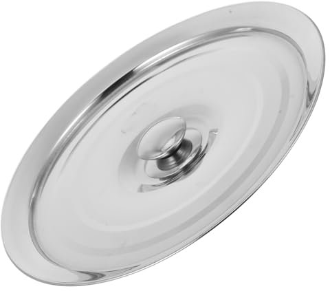Warmhm Topfdeckel Kochtopfzubehör Universaldeckel Küchentopfdeckel Deckel Für Pfannen Ersatztopfabdeckung Ersatzdeckel Für Töpfe Bratpfannendeckel Abdeckung Für Topf Edelstahl Silber