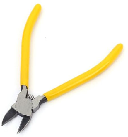 XINGYIYIJIA Cortadores laterales profesionales, 15,5 cm de longitud, mango antideslizante amarillo, 110 g