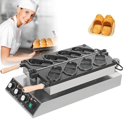 Commercial Waffle Maker Machine for Shoes Shape Waffles, Ideal for Home, Cafe, Restaurant Use