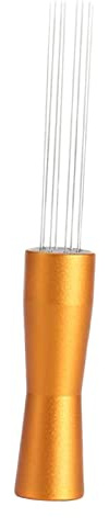 Needle Coffee Tamper Distributor Espresso Hand Stirrer for Cafe Barista Gold, Gold Style B