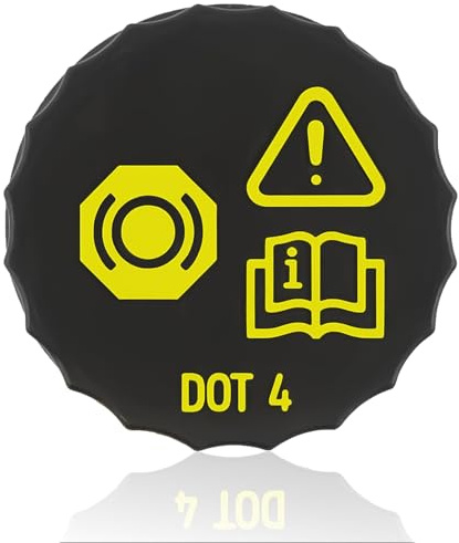 Car Brake Fluid Reservoir Cap, Car Brake Fluid Bottle Tank Anti-Spill Cover Compatible with VW Ford Focus Fiesta MK2 MK3 Galaxy MK3 Mondeo Cmax Smax 1831528 BV612162AB BYD