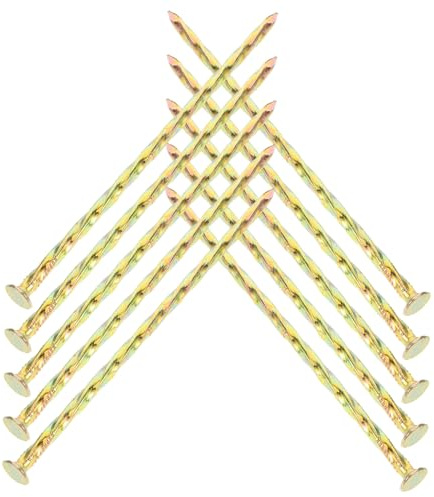 AKOOSY Piquets Métalliques en Spirale 13 Cm pour Gazon Artificiel Et Bordures De Jardin, 10 Pièces, Acier Au Carbone Résistant, Ancrages Solides pour Aménagement Paysager Extérieur