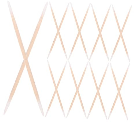 STOBAZA 2 Stück Doppelspitzige Präzisions Wattestäbchen Packung Weiche Baumwolle für Make Up Anwendung Reinigung Kleiner Flächen Nagelkunst und Mikroblading Hautfreundlich