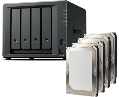 Synology DS425+ 8TB Bundle Bestpreis Festplatten (4X 2TB) 4 Bay Desktop NAS; mit einem Intel Celeron J4125 Quad-Core-Prozessor, 2 GB DDR4 Ram aufrüstbar auf 6 GB