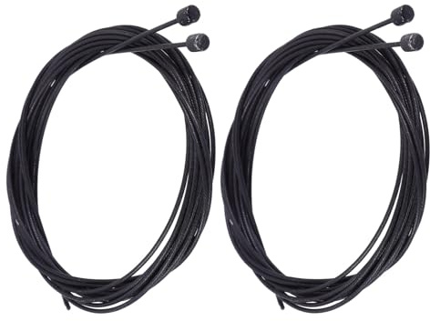 Alipis Lot de 4 Câbles de Dérailleur Vélo Route et VTT 16 M Noirs Câble de Transmission et Changement de Vitesse Résistant aux Intempéries Compatible Systèmes Frein et Dérailleur