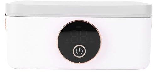 RASTKY Fiambrera Eléctrica Inalámbrica con Calefacción, Calentador de Alimentos con Recipiente de Acero Inoxidable, Lonchera de Autocalentamiento Rápido para Acampar, Funciona con Batería de Iones