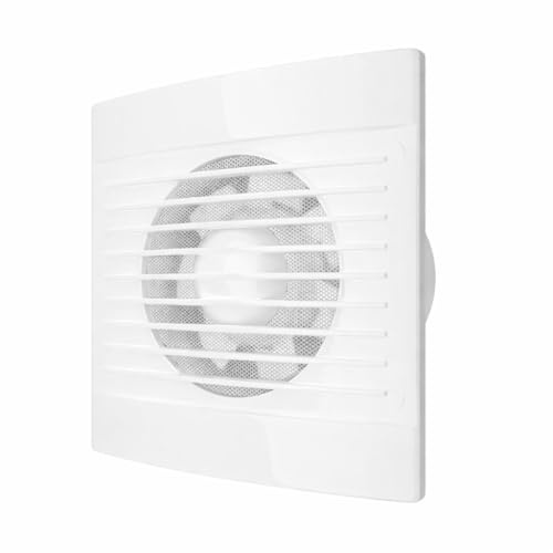 RASMACOR | Extractor de aire Ventilador 15W A+ | Ultra silencioso (36db) | Bajo consumo (15W) | válvula anti mosquitera integrada | CAUDAL: 180 M3/H | Extraplano | Baño,techo,pared | EXT-001