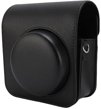 Erchineko Funda Protectora de Piel Sintética Retro para Cámara Instantánea Mini41, Bolsa de Cámara con Tapa Magnética con Correa para el Hombro, Funda de Transporte Duradera a Prueba de Golpes con