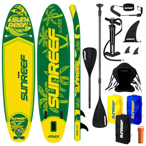 SUNREEF SUP 350cm 200kg Stand UP Paddle Board Sitz Set Surfboard aufblasbar 2in1