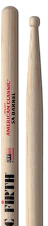 Vic Firth 5ABRL Drum-Stick 5A American Classic-Serie, Hickory,Wood-Tip