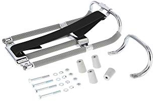 SET Gepäckträger mit Aufbockgriff + Kleinteile - Schwalbe KR51 - graue Distanzstücke