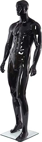 Euroton XM-11H schwarz Glanz lackierte abstrakte männliche Schaufensterpuppe in Glanz Mannequin Mann