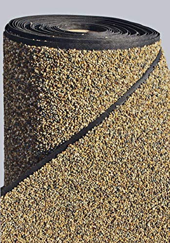 Steinfolie 100cm breit für Teich-Rand Brunnengarten Bachlauf Ufermatte Bekieste Teichfolie