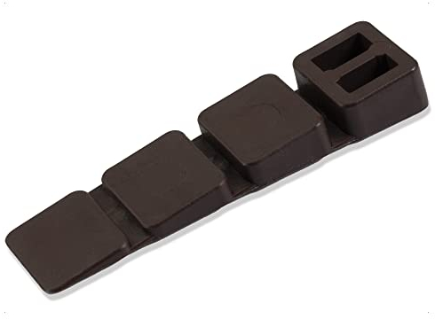 100 X Mprofi MT® Cunei per Mobili in plastica con punti di rottura integrati Cunei Distanziatori Cunei di Regolazione Marrone