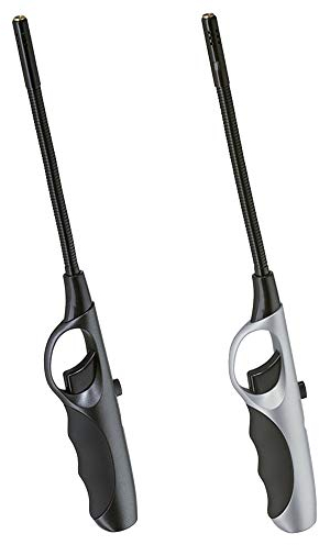 Cilio Stabfeuerzeug Flexi Turbo 2er Set 295597 (Schwarz + Silber)