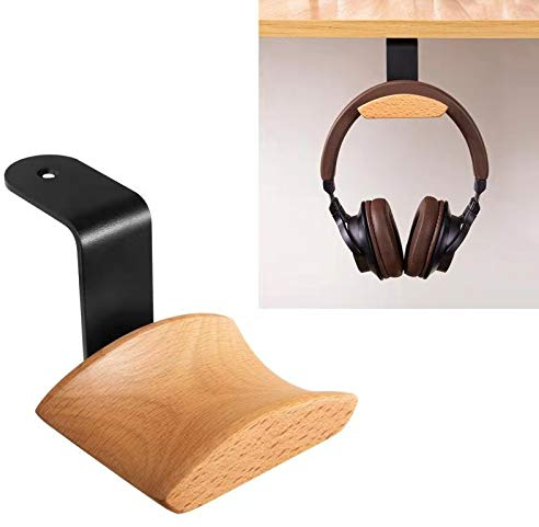 Support de Casque,Support pour Casque Gaming,Headset Stand,Support de Casque en Bois de Noyer pour Casque Audio, Studio et PC Gaming (Hêtre-Z)