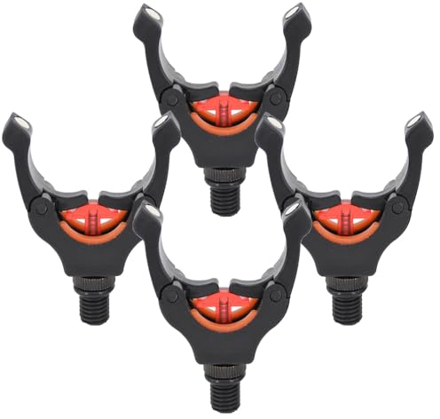 4 Stück Angelrutenauflage, 3/8 Gewinde, Magnet, Karpfenangeln, Rutenhalter für Outdoor-Angeln