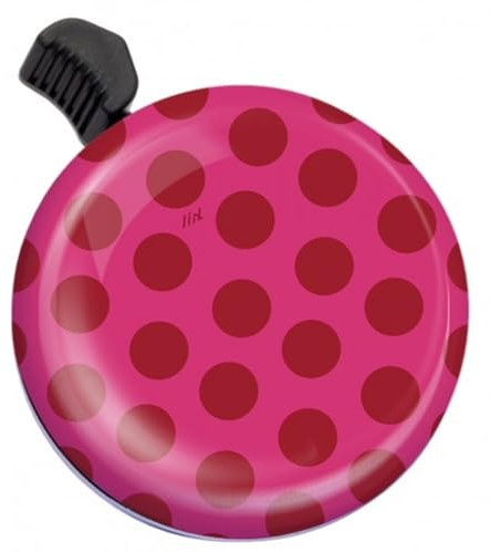 Liix Design Bell Polka Big Dots Pink - Fahrradklingel mit pinken Punkten – tolles Geschenk