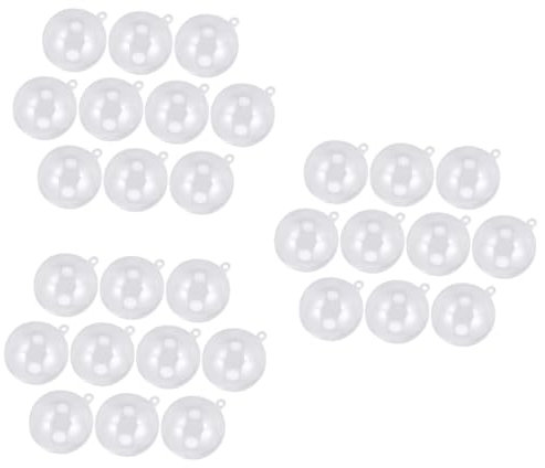 Cabilock 30stücke Transparente Füllbare Kugel-Ornamente Bastelset Für Weihnachten Und Hochzeiten Wiederverwendbar Robustem Kunststoff Für Dekoration Und Bastelprojekte