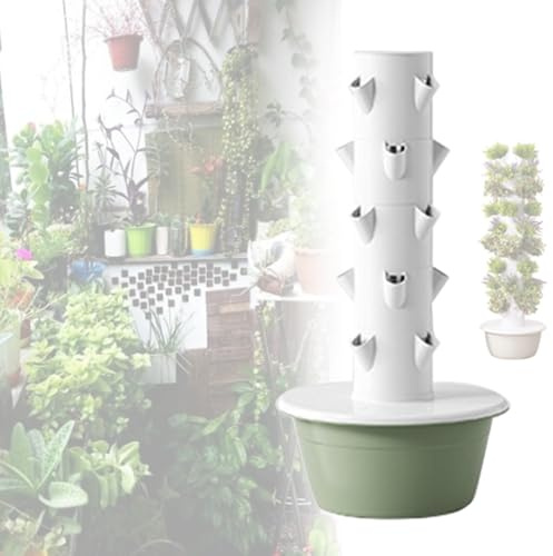 GLFNB Sistema di Coltivazione idroponica a 5/7/9 Livelli - Kit di Coltivazione idroponica Strumenti di Coltura idroponica per Interni autoirriganti Fai-da-Te - Torre idroponica per Verdure a Fogli